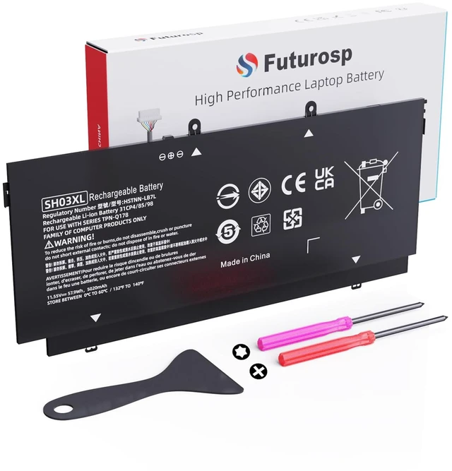 Main image of SH03XL 859356-855 Laptop Battery for HP Spectre X360 Convertible 13-AC0XX Replacement 13-AC023DX 13-AC013DX 13-AC033DX 13-W023DX 13-W013DX 13-W0XX 13-AB0XX, Fit SH03057XL CN03XL 859026-421 HSTNN-LB7L