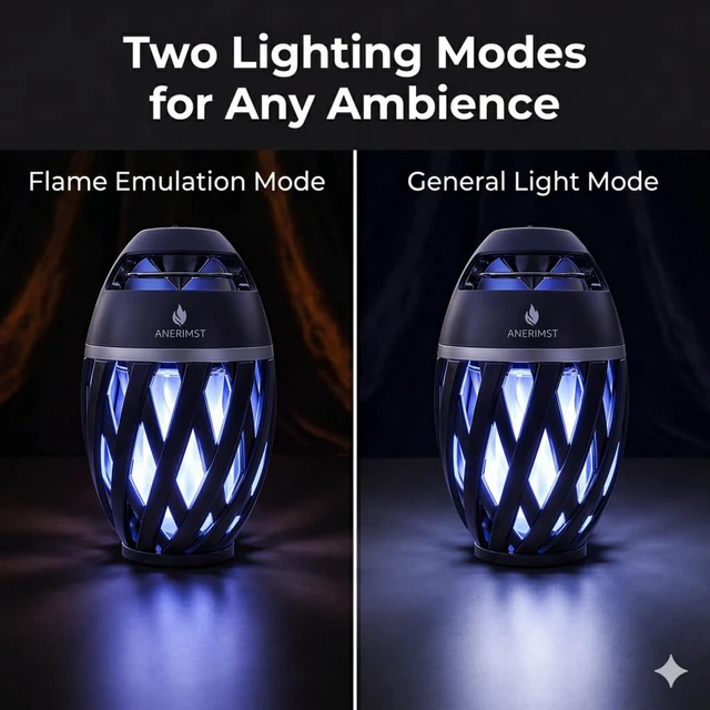 Alt view image 7 of 7 - for Dad, Outdoor Bluetooth Speakers with LED Torch Light Wireless & Waterproof Speaker for Garden, Patio, 360° Sound, 24-Hour Playtime for Men (Blue Light)