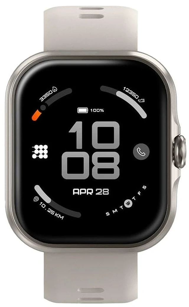 Main image of Viva Lite Smartwatch, 1.85 AMOLED, Built-in GPS, Bluetooth Calls, VITA AI Assistant, Route Navigation, Compass, 100+ Sports Modes, 3ATM Water Resistant, Offline Music Wolf Gray