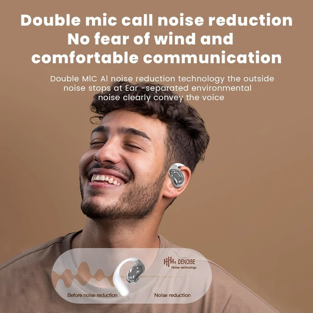Alt view image 4 of 7 - Open Ear Earbuds Ultra Comfort Wireless Bluetooth 5.4 Headphones Over The Ear Earbuds with Intelligent Touch Screen EarHooks IPX7 Waterproof Bone Conduction Earphones for Fitness Sports-White