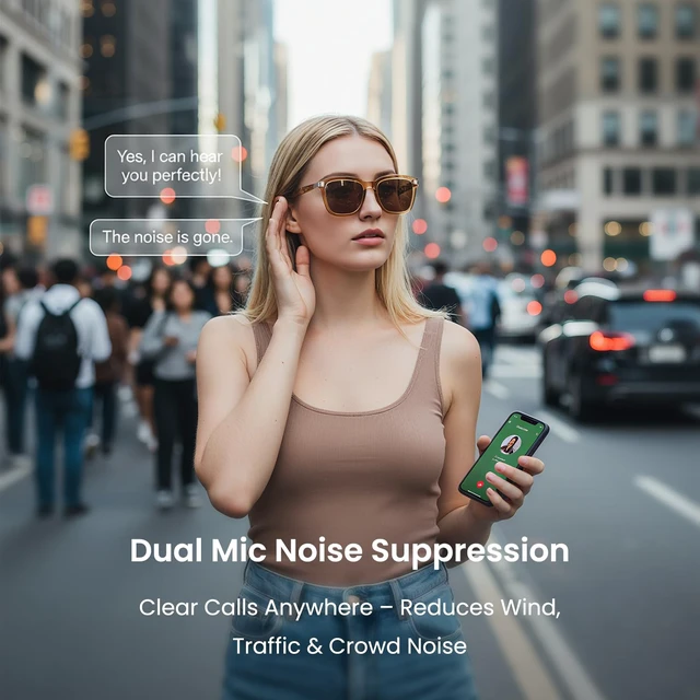 Alt view image 5 of 7 - G2 Bluetooth Smart Glasses with Speakers, Audio Sunglasses, UV400 Bluetooth audio smart glasses with speakers. No camera and no app required. Enjoy music, calls, touch control, UV400 and IPX4