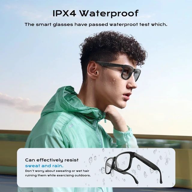 Alt view image 6 of 7 - AI Smart Glasses,Bluetooth Glasses with 140+ Languages Online Translation, Photochromic Lenses, Built-in Mic & Speakers,Anti-Blue Light Lens with Listening Voice Control,Perfect for Indoor Outdoor