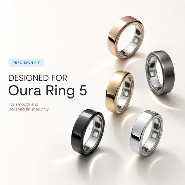 Alt view image 3 of 7 - 10-Pack Ultra Thin TPU Ring Protector Film for Oura Ring 5 Size 6 Ultra-thin TPU film resists scratches while keeping the ring's original look and comfort. Multiple sizes, including 6-13