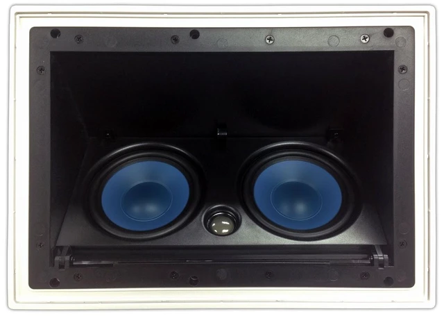 Main image of 5252AC in-Ceiling Speaker with Pivoting Full Speaker Adjustable Angle Woofers and Tweeter (Dual 5.25 Inch in-Ceiling Center Channel) Ceiling ONLY