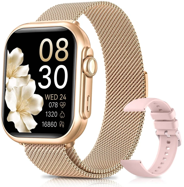 Main image of 1.83" Smart Watches for Women (Android/iPhone), with 1000mAh Battery, 5ATM 110+ Sports Modes, Messages and App Notifications, Health Monitoring(24/7 Heart Rate, Sleep), Doilg