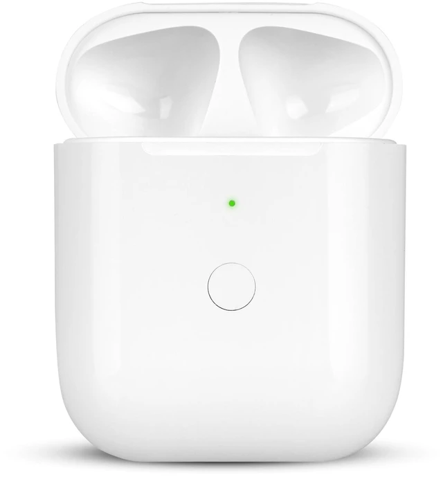 Main image of Compatible for AirPods Charging Case Replacement AirPod 1st 2nd Generation 550mAh with Wireless Charging Bluetooth Pairing Sync Button (No Earbuds) (for AirPods 1st 2nd)