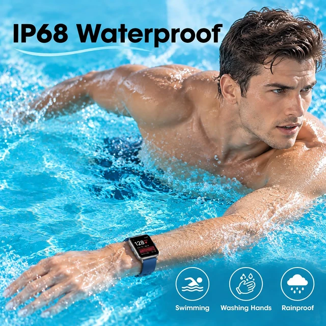 Alt view image 5 of 7 - Smart Watch Fitness Tracker No APP No Phone Needed, Step Counter Watch Waterproof Fitness Tracker,Heart Rate, Blood Oxygen, Sleep Tracker, Pedometer Watch, Step Counter for Walking, Alarm Clock