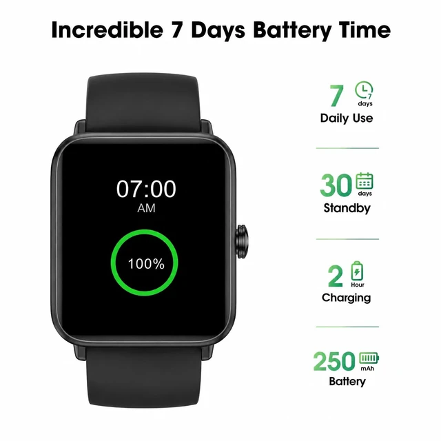 Alt view image 6 of 7 - Smart Watch Fitness Tracker No APP No Phone Needed, Step Counter Watch Waterproof Fitness Tracker,Heart Rate, Blood Oxygen, Sleep Tracker, Pedometer Watch, Step Counter for Walking, Alarm Clock