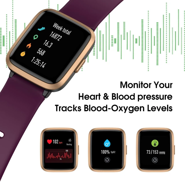 Alt view image 2 of 6 - Smart Watch Fitness Tracker No APP No Phone Needed, Step Counter Watch Waterproof Fitness Tracker,Heart Rate, Blood Oxygen, Sleep Tracker, Pedometer Watch, Step Counter for Walking, Alarm Clock