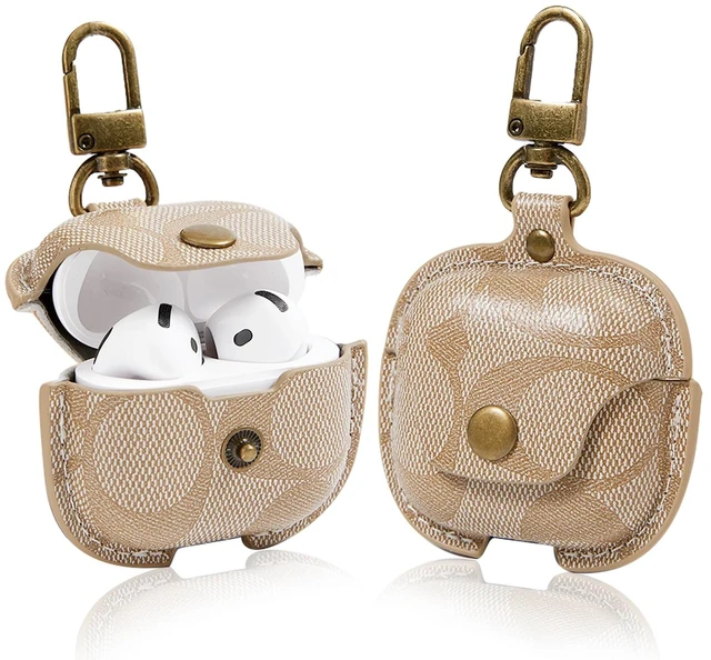 Main image of for AirPods 4 Case 2024, Full-Body Protective AirPods 4th Case Cover for Women Men Compatible with AirPods 4th Wireless Charging Case with Keychain-Khaki