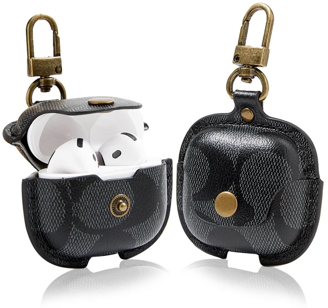 Main image of for AirPods 4 Case 2024, Full-Body Protective AirPods 4th Case Cover for Women Men Compatible with AirPods 4th Wireless Charging Case with Keychain-Black