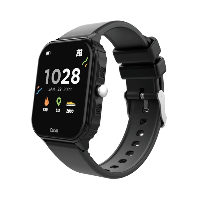 Alt view image 2 of 7 - Teens Smartwatch, 1.85 Touchscreen Fitness Tracker Obsidian Black | For Ages 1114, 6 Sport Modes, HR & Sleep Monitor, Built-in Games, Parental Lock, IP68 Water Resistance, 7-Day Battery