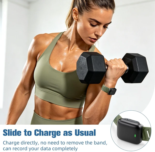Alt view image 4 of 7 - 2 Pack Bands Compatible with Whoop 5.0 Bands One, Peak and MG/Life, Soft Silicone Breathable Waterproof Sport Adjustable Replacement Strap for Whoop Band 5.0 Women Men