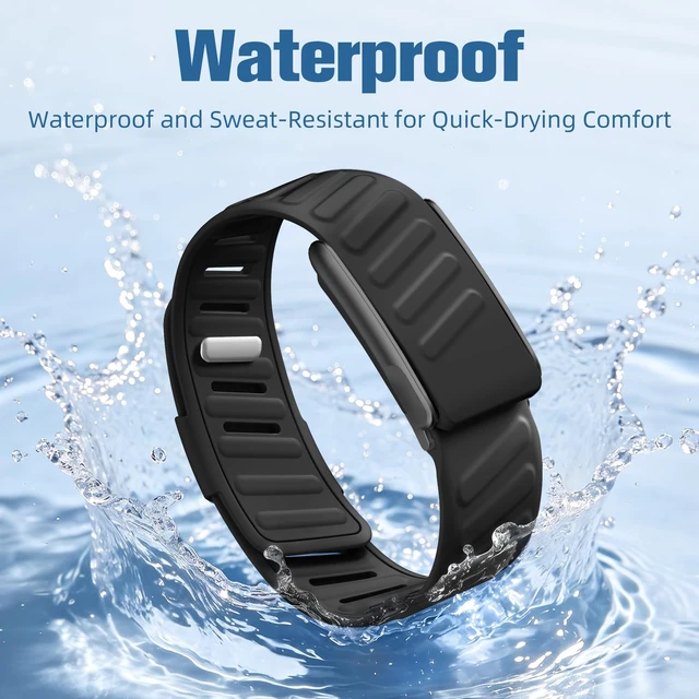 Alt view image 5 of 7 - 2 Pack Bands Compatible with Whoop 5.0 Bands One, Peak and MG/Life, Soft Silicone Breathable Waterproof Sport Adjustable Replacement Strap for Whoop Band 5.0 Women Men
