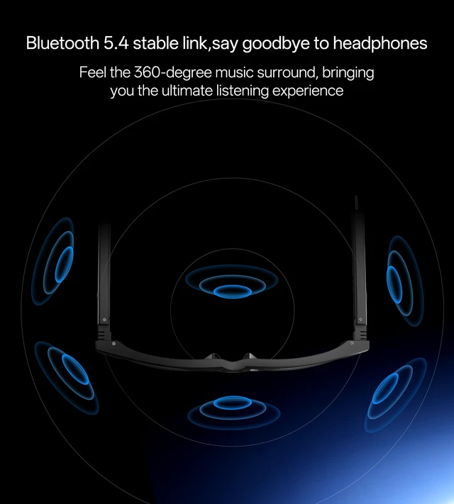 Alt view image 6 of 7 - Smart Glasses for Men & Women, Polarized Bluetooth Audio Sunglasses Open-Ear Audio, 10H Playtime, Hands-Free Calls, Touch Control, 33g Lightweight, UV/Blue Light Protection for Travel Daily Use