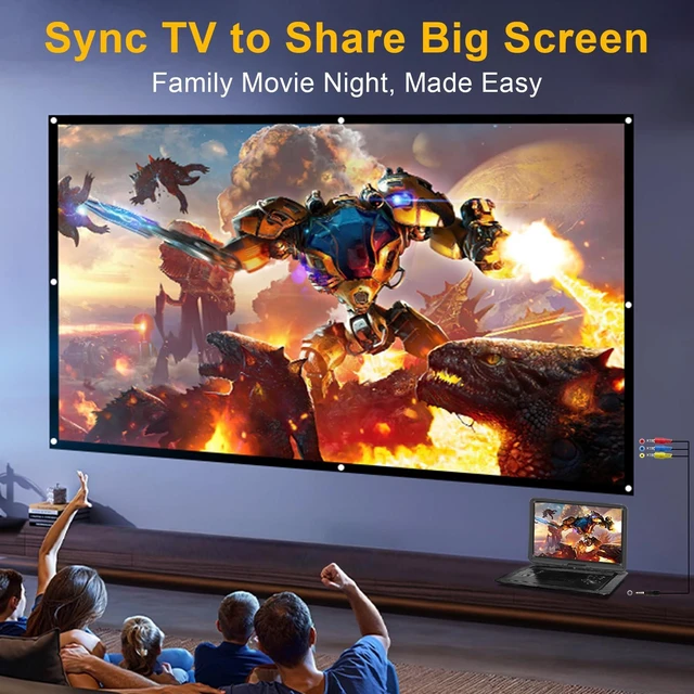 Alt view image 4 of 7 - 19.6" Portable DVD Player 17.1" HD Screen, 6H Battery, Car Charger 270° Swivel Screen, Region-Free, USB/SD up to 32GB, Sync to TV, Dual Speakers, for Road Trips & Family Movie Nights