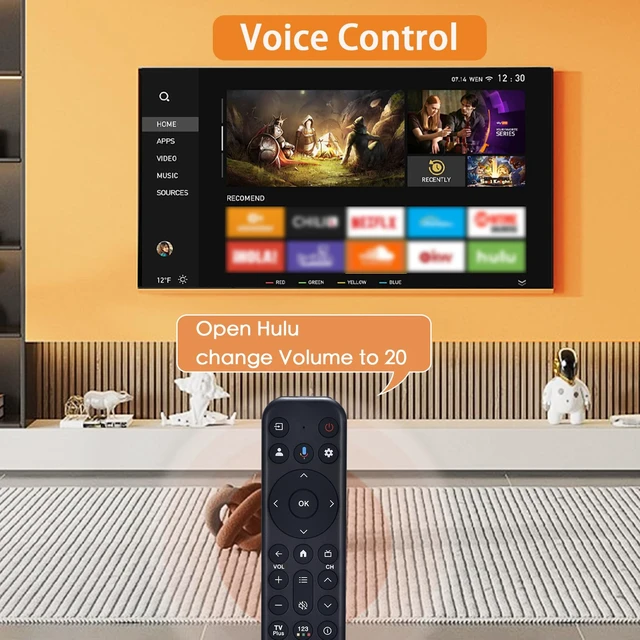 Alt view image 3 of 7 - Replacement for TCL Google Smart TV Universal Remote,Voice Control Comptible with RC813,for QM8/QM7/S5/S4/S3/Q7/Q6/Q5 4K UHD HDR LED QLED QD-Mini LED Full-HD Smart TVs(for TCL RC813)