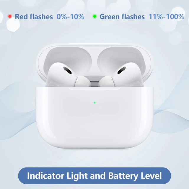 Alt view image 5 of 7 - Charging Case for AirPods Pro 1/2 Gen, Wireless & Wired Charging Charger Port for Airpod Pro 2nd/1st Replacement Charger Case Built-in 660 mAh Battery Support Wireless & Wired -No Earbuds