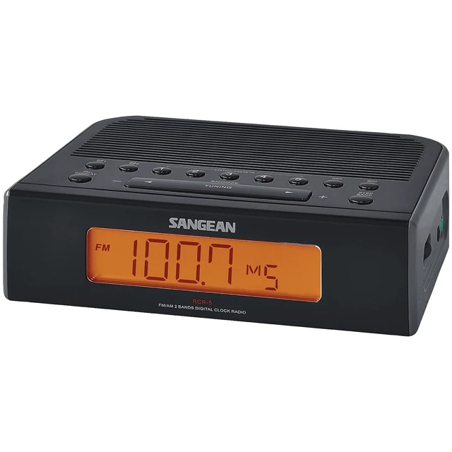 Alt view image 2 of 4 - RCR-5BK AM/FM Digital Tuning Clock Radio