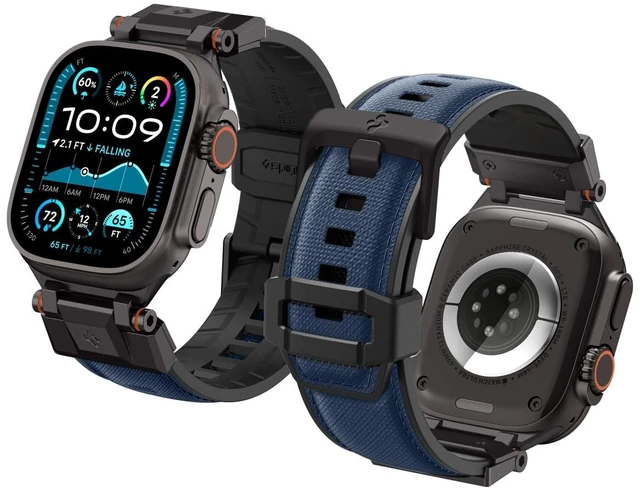 Main image of DuraPro Armor for Apple Watch Band, Durable Metal Connector Strap For Apple Watch Ultra 4/3/2/1 49mm, Series 12/11/10 46mm, 9/8/7 45mm, SE3/SE2/SE/6/5/4 44mm, 3/2/1 42mm, Navy Blue
