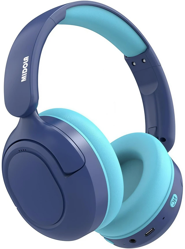 Main image of Kids Bluetooth Headphones Wireless Over-Ear,Active Noise Cancelling,Blue 68Hrs,Volume Limit 85/94dB,Built-in Mic,Adjustable Headband Foldable Lightweight for Toddler School Girls Boys,Stereo Sound