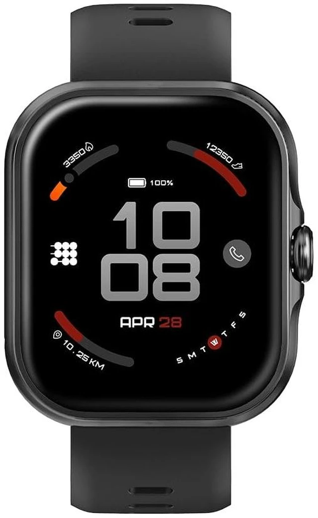 Main image of Viva Lite Smartwatch, 1.85 AMOLED, Built-in GPS, Bluetooth Calls, VITA AI Assistant, Route Navigation, Compass, 100+ Sports Modes, 3ATM Water Resistant, Offline Music Obsidian Black