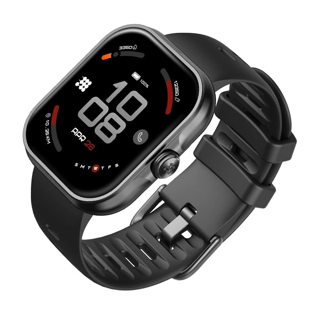 Alt view image 2 of 7 - Viva Lite Smartwatch, 1.85 AMOLED, Built-in GPS, Bluetooth Calls, VITA AI Assistant, Route Navigation, Compass, 100+ Sports Modes, 3ATM Water Resistant, Offline Music Obsidian Black