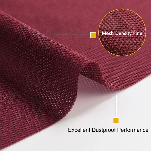Alt view image 4 of 7 - 96" x 54" Speaker Grill Cloth, Stereo Grill Mesh Fabric Buegundy Dustproof for Custom Cabinets Replacement Speaker Cloth Restoration Home Theater Decor Audio Subwoofer Covers