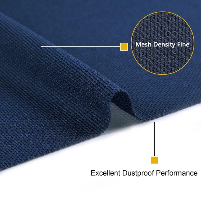 Alt view image 4 of 7 - 96" x 54" Speaker Grill Cloth, Stereo Grill Mesh Fabric Blue Dustproof for Custom Cabinets Replacement Speaker Cloth Restoration Home Theater Decor Audio Subwoofer Covers