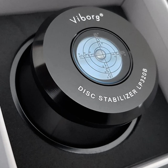 Alt view image 4 of 6 - LP320B Record Weight Turntable Disc Stabilizer 77x41mm 11.3oz Aluminum LP Phono Record Puck Turntable Level for Vinyl Record Player, Turntables, Phonograph