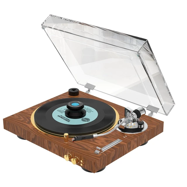 Alt view image 6 of 6 - LP320B Record Weight Turntable Disc Stabilizer 77x41mm 11.3oz Aluminum LP Phono Record Puck Turntable Level for Vinyl Record Player, Turntables, Phonograph
