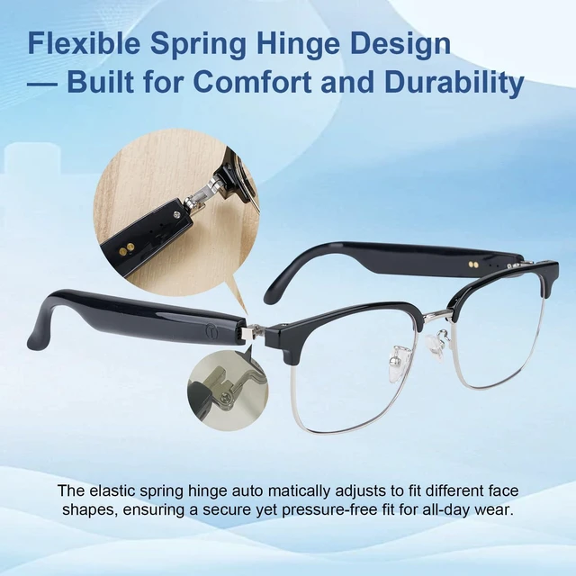 Alt view image 7 of 7 - AI Smart Glasses, Real-time Translation Bluetooth Glasses, Unisex 169 Languages, Photochromic Lenses, Build-in Mic & Speakers, Open-Ear Wearable Tech Glasses, Travel Business Learning Meeting