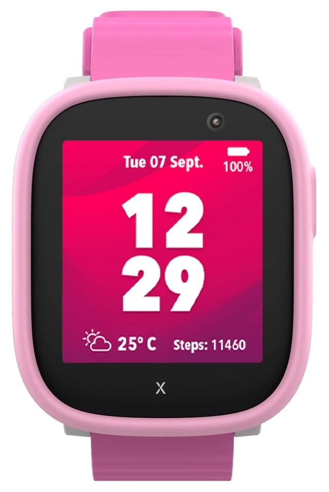 Alt view image 2 of 7 - X6 Play Kids Watch Phone 4G - GPS, SOS, Calls and Messages Calls, Messages, Kids School Mode, SOS Function, GPS Location, Camera and Pedometer (Subscription Required) (Pink)