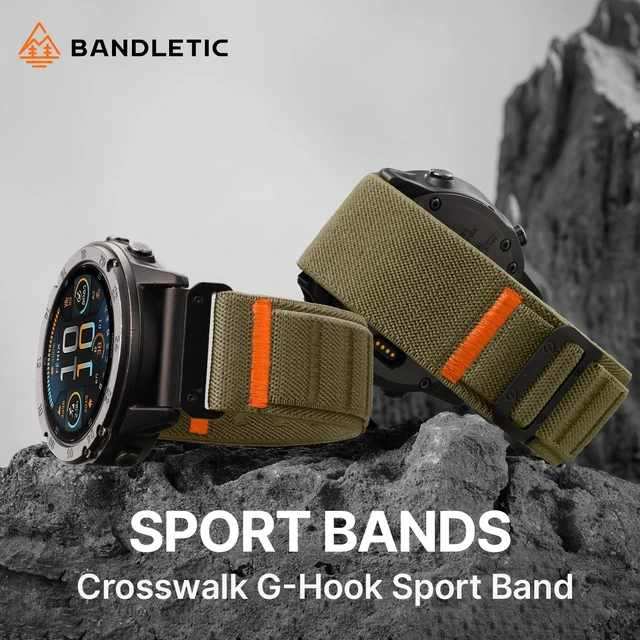Alt view image 5 of 7 - 26mm Quick Fit Compatible with Garmin Fenix 9 8 51mm Watch Band Rugged Soft Stretchy Sport Loop Strap with G-Hook for Tactix/Epix Pro2 51mm/Instinct 2X/Tactix Delta/Tactix 8 AMOLED/Enduro 3