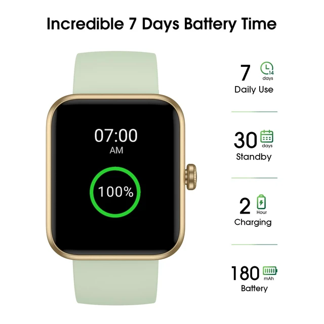 Alt view image 3 of 7 - Smart Watch, Fitness Tracker with Heart Rate, Blood Oxygen, Sleep Tracker Smartwatch for Android iOS, Waterproof Pedometer Watches, Step Counter for Walking, Pedometer for Women Men, Alarm Clock