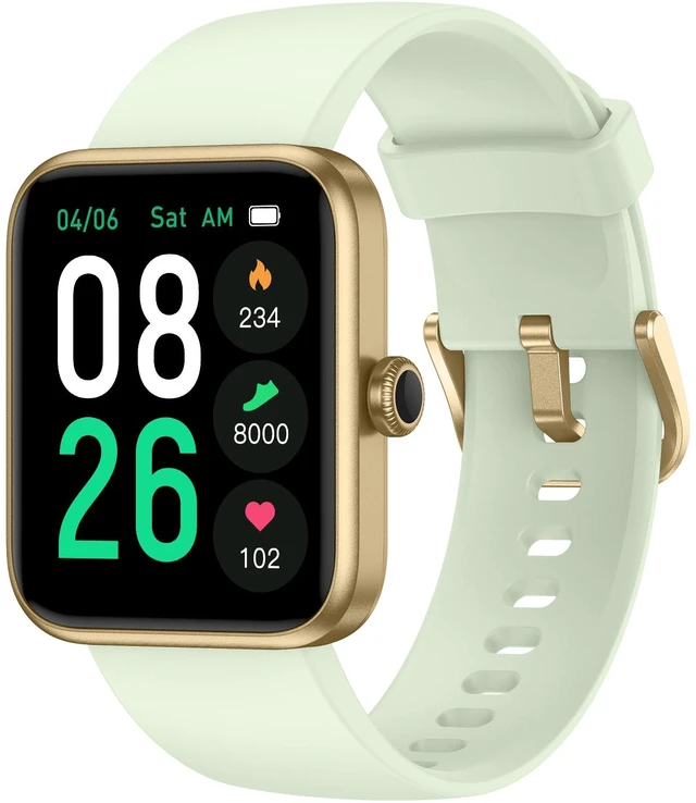 Main image of Smart Watch, Fitness Tracker with Heart Rate, Blood Oxygen, Sleep Tracker Smartwatch for Android iOS, Waterproof Pedometer Watches, Step Counter for Walking, Pedometer for Women Men, Alarm Clock