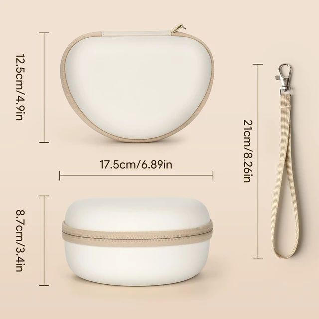 Alt view image 6 of 7 - Case for Beats Solo3 /Solo 4 On-Ear Headphones, Portable Travel Hard Shell Storage Bag (White)