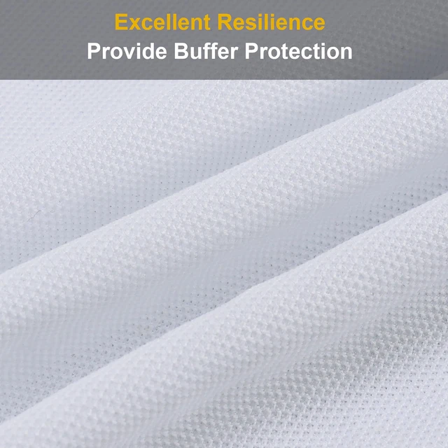 Alt view image 3 of 7 - 96" x 54" Speaker Grill Cloth, Stereo Grill Mesh Fabric White Dustproof for Custom Cabinets Replacement Speaker Cloth Restoration Home Theater Decor Audio Subwoofer Covers