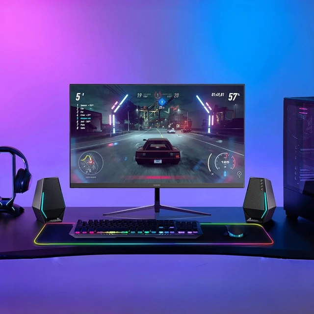 Alt view image 7 of 7 - Gaming Monitor 27 inch 240 Hz 1ms FHD 1920x1080 Computer Monitor 100% sRGB HDR10 HDMI x 2 & DP x 1 Port, Blue Light Filter, Support AdaptiveSync and Wall Mount