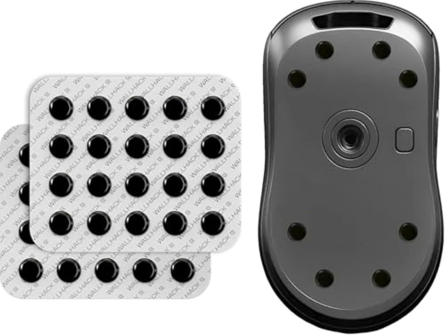 Main image of UHMW-PE Dot Mouse Skates Premium Universal Skates for Gaming Mice Ultra-Smooth Glide on Cloth & Glass Pads Customize Speed & Control Durable, Easy to Apply Black 7mm x 7mm