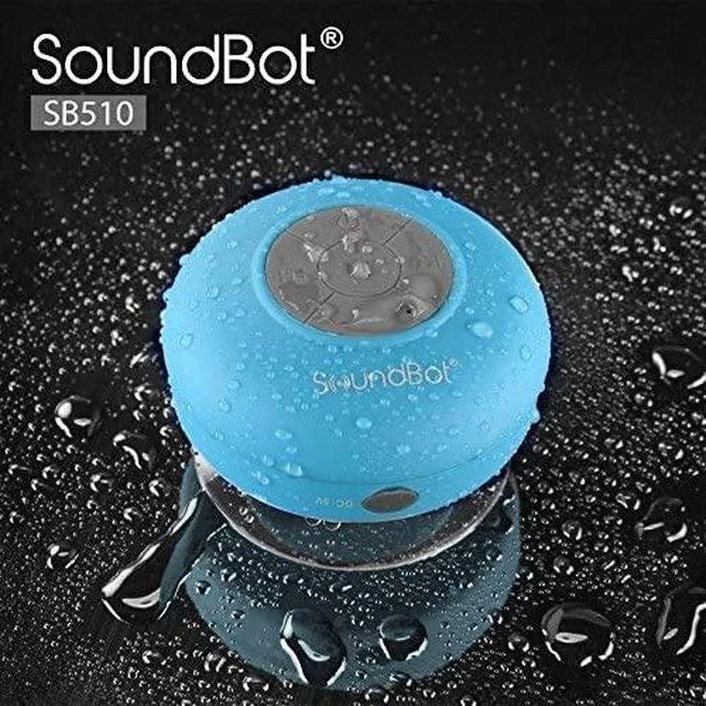 Alt view image 2 of 2 - ® Waterproof Shower Speaker HD Water Resistant Bluetooth Handsfree Portable with Loud Clear Sounds 6+hrs of Playtime, Wireless Suction Cup Small Durable for Outdoors Travel Home SB510 (Blue)