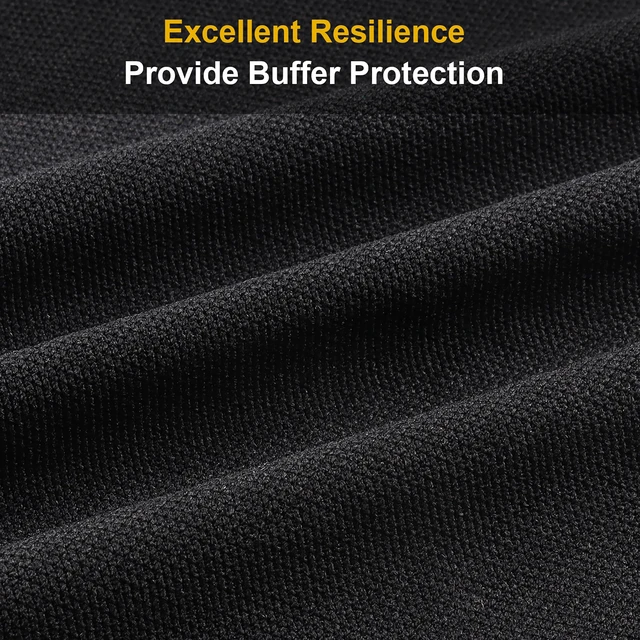 Alt view image 3 of 7 - 96" x 54" Speaker Grill Cloth, Stereo Grill Mesh Fabric Black Dustproof for Custom Cabinets Replacement Speaker Cloth Restoration Home Theater Decor Audio Subwoofer Covers