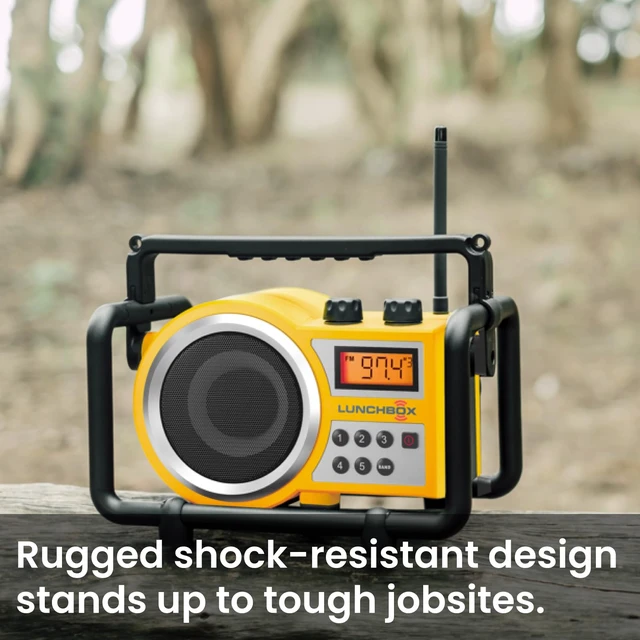 Alt view image 3 of 7 - LB-100 Worksite AM/FM Utility Radio Tough, Water Resistant