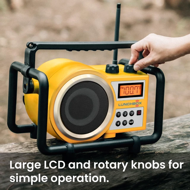 Alt view image 5 of 7 - LB-100 Worksite AM/FM Utility Radio Tough, Water Resistant