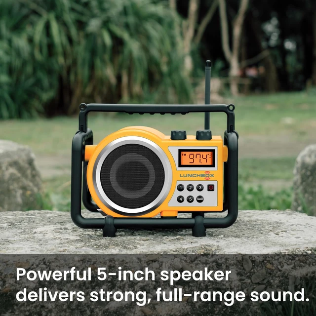 Alt view image 4 of 7 - LB-100 Worksite AM/FM Utility Radio Tough, Water Resistant