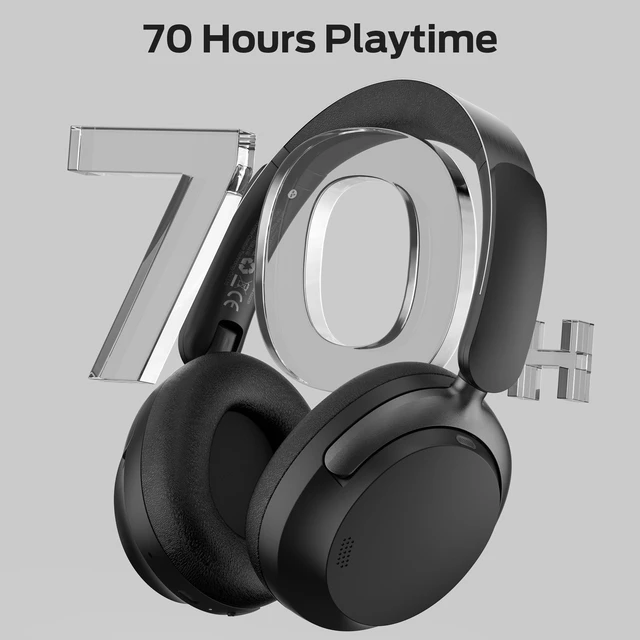 Alt view image 7 of 7 - Persona 3rd ANC Wireless Headphones, Premium Noise Cancelling with Bluetooth 5.4, Ultra-Light Foldable Over Ear Headphones, HD Voice Clarity, 70H Battery Life, Multi-Point Pairing, Comfort Fit