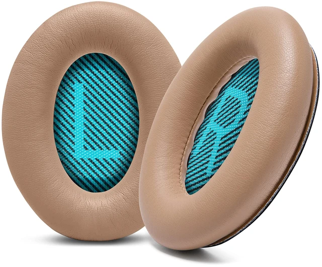Main image of PadZ QC25 - Upgraded Ear Pads for Bose QC15, QC25, QC35 & 35ii Made by Wicked Cushions Also fits QC2, AE2, AE2i, AE2W & Soundlink. Softer Leather, Luxury Memory Foam Beige
