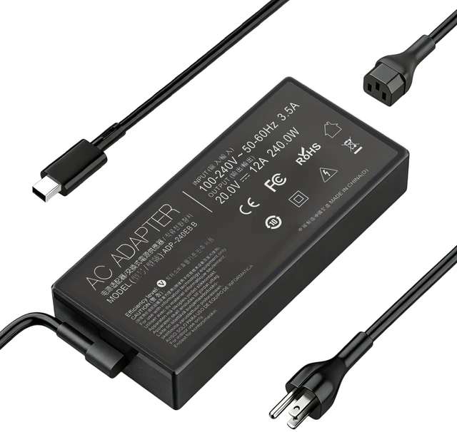 Main image of 240W Laptop Charger for ASUS ROG Zephyrus TUF Gaming Power Adapter pin Compatible with Zephyrus G14 G16 Flow Z13 TUF A14 A16 A18 ProArt P16 PX13 Model GU605 GA605 GA403 FA808 FA401 FA608 Multiple