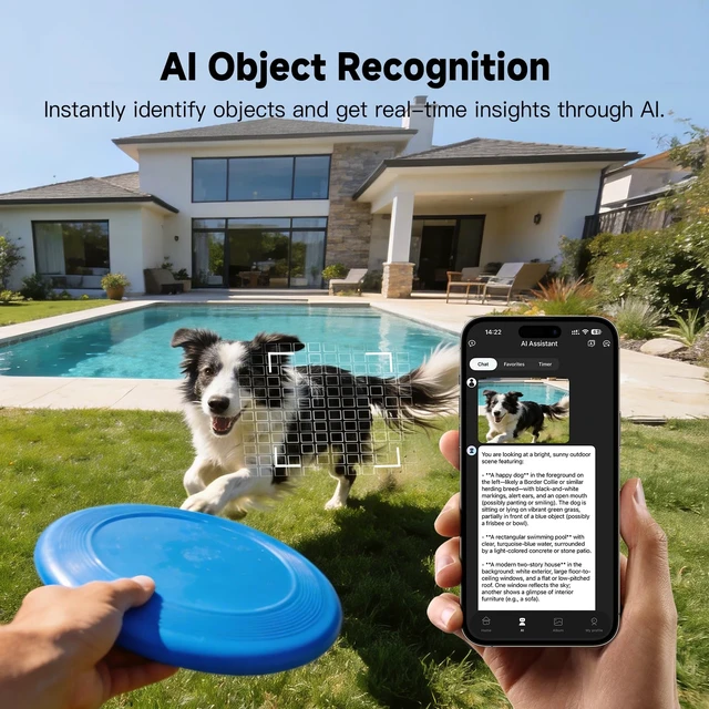 Alt view image 5 of 7 - AI Smart Glasses with Camera, 4K Video Record, Real-Time Translation 8MP HD Bluetooth Glasses, AI Voice Assistant, Object Recognition, Open-Ear Speakers, Transparent Lenses, Travel, Work, Vlog