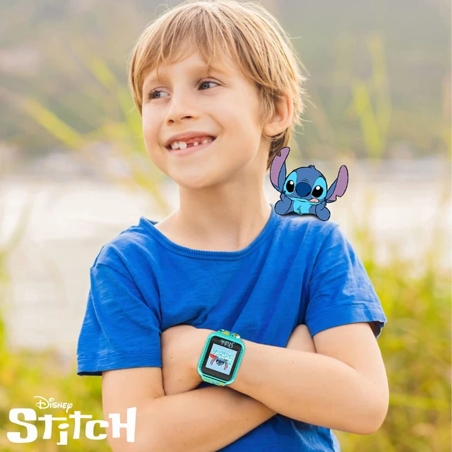 Alt view image 4 of 6 - Disney Stitch Kids Smartwatch with Touchscreen, Camera, Games, Timer, Step Counter, Alarm & Calculator Fun Interactive Watch with 10 Faces & Printed Silicone Strap Fits Wrists 5.5" to 8"